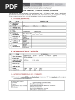 Documentación Del Estado de Salud Del Estudiante 2022