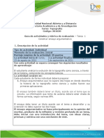 Guia de Actividades y Rúbrica de Evaluación - Tarea 1 - Construir Ensayo Argumentativo