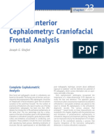 Posteroanterior Cephalometry: Craniofacial Frontal Analysis: Joseph G. Ghafari