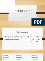 Le Subjonctif Present