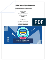 Caso para El Producto 1 de Base de Datos