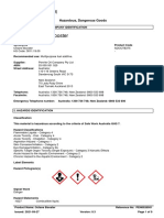 Octane Booster: Safety Data Sheet