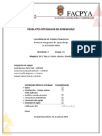 Consolidación de Estados Financieros Producto Integrador de Aprendizaje