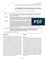 Time Trends of Ulcer Mortality in Non-European Countries