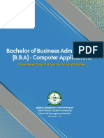 Bachelor of Business Administration (B.B.A) - Computer Applications