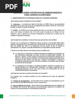 Circular Sobre Contratos de Arrendamiento para Consulta Sanitaria