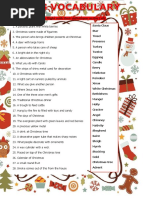 Christmas Vocabulary and Traditions b2