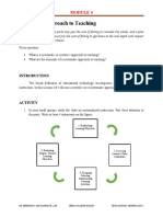 Systematic Approach To Teaching: 1. Establishing Learning Objectives