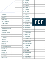 ADJECTIVES Work Sheets