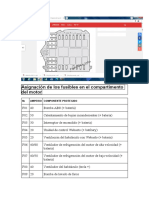 Asignación de Los Fusibles en El Compartimento Del Motor