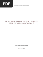 La Religion Dans La Societe Quelles Pers