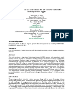 Single-Stage Isolated and Bidirectional AC-DC Converter Suitable For Ancillary Services Supply