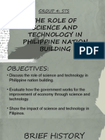 The Role of Science and Technology in Philippine Nation Building