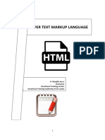 Hyper Text Markup Language: U. Rangith Instructor Vocational Training Center Vocational Training Authority of Sri Lanka