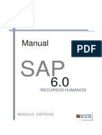 SAP HR Viaticos