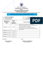 Individual Daily Log and Accomplishment Report IDLAR For Teachers