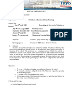 Post Activity Report: Determining The Best Area For Palaisdaan Sa Paaralan