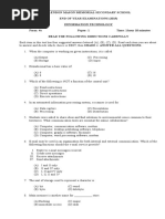 Final End of Year Exam Multiple Choice IT 4s COMPLETED!!