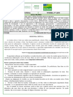 Aula 1 - 9º LP - Gênero Resenha Crítica Ou Opinativa