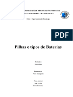 Pilhas e Tipos de Baterias