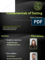 Fundamentals of Testing