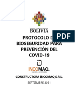 PROTOCOLO DE BIOSEGURIDAD - INCOMAQ S.R.L Rev1