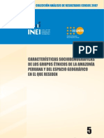 INEI Características Sociodemográficas de Los Grupos Étnicos de La Amazonía Peruana