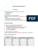 Subjective, Objective and Possessive Pronouns Kls 7