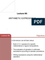 Lecture 08 - Programming Fundamentals