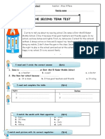 1MS - - - the third term test n2 - - - rights and duties - - - By Teacher حبيبة الرحمان