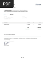 Donation Receipt One Foundation (Paid)