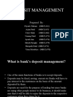 Deposit Management: Prepared by