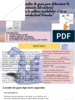 Lavador de Gases para Determinar La Disminución Del Material Particulado de La Caldera Acuotubular N°06 en Agroindustrial Pomalca