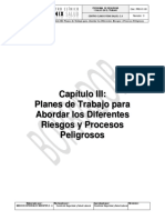 PRO-01-03 Rev-0 Capítulo III. Planes de Trabajo para Abordar Los Diferente Riesgos y Procesos Peligrosos