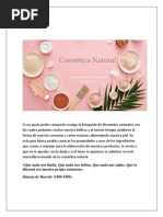 Cosmética Natural