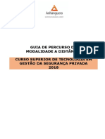 2018 - Guia de Percurso - EAD - CST - Gestão Da Seguranca Privada