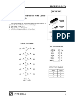 Hex Non-Inverted Buffers With Open-Collector Outputs: IN74LS07