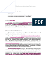 Chapter 1: Definition, Dimensions and Determinants of Tourism Impacts