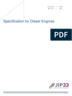 Specification For Diesel Engines: August