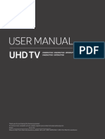 USER MANUAL TV Un40nu7100