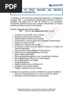 13-2 3º y 4º Ejercicio Como Analizar Una Oracion Subordinada Sustantiva