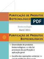 Purificação de Produtos Biotecnológicos