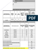 Formato para Ficha de Insumos y Consumos