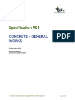 Specification 901: Concrete - General Works