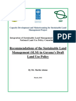 Final Report On The Integration of SLM Policy Into The Draft National Land Use Policy