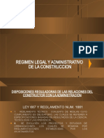 Regimen Legal Administrativo de La Construcción