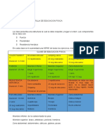 1 Cuatrimestre Educacion Fisica. 