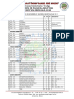 Plan de Estudios 122-2 Ingeniería Industrial 2018