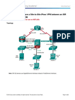 ASA 5506 10.2.1.9 Lab B - Configure A Site-to-Site IPsec VPN Using ISR CLI and ASA ASDM