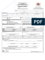 Fencing Permit: FP No. Application No. Building Permit No